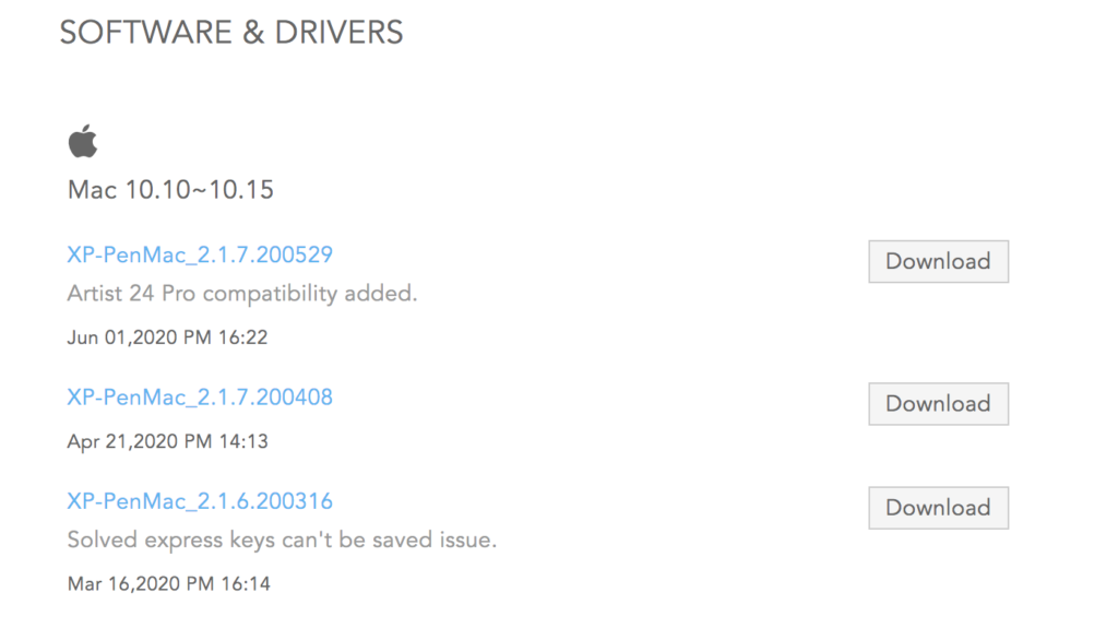 Xp Pen Driver Download Mac